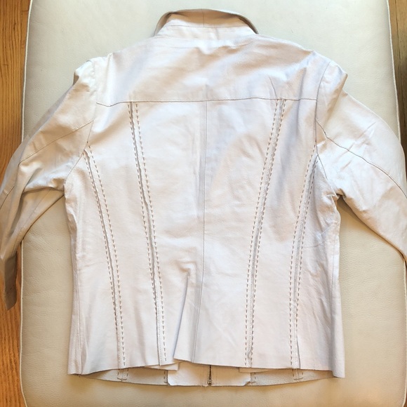 Coldwater Creek cream leather jacket - Host pickπποΈππ - Picture 8 of 8